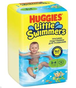 Подгузники Хаггис Little Swimmers для плавания 3-4 12шт