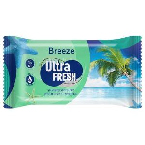 Салфетки влажные Ultra Fresh Breeze №15
